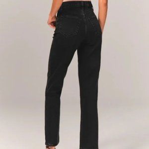 Curve Love 90s Ultra High Rise Straight Jeans - Black